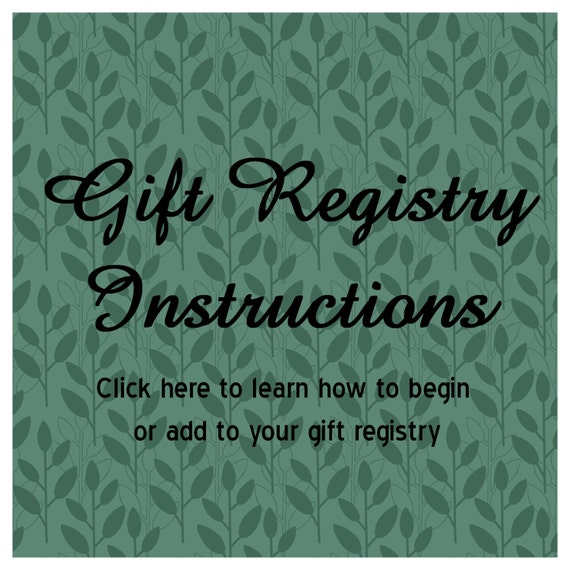 Gift Registry Wedding Registry Baby Registry Bridal Etsy