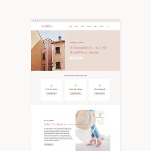 WordPress Theme Website Template for Bloggers, Content Creators, & Business Owners | Audrey | Kadence image 3