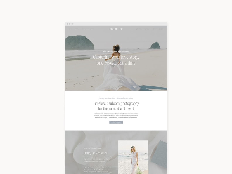 NEW! WordPress Theme Website Template for Photographers, Event Planners, & Service-Based Businesses | Florence | Kadence image 1
