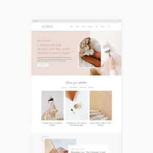 WordPress Theme Website Template for Bloggers, Content Creators, & Business Owners | Audrey | Kadence image 1