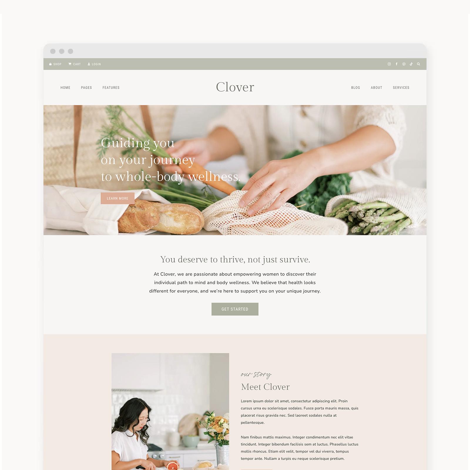 WordPress Theme for Coaches, Businesses, and Bloggers | Clover | Kadence