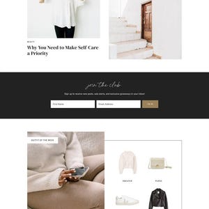 Puede incluir: P&aacute;gina de inicio del sitio web "harper", con secciones sobre estilo, vida, viajes y belleza. El sitio presenta art&iacute;culos y productos, centr&aacute;ndose en el estilo de vida y la moda.