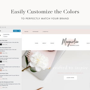 WordPress Theme WordPress Ecommerce Theme Fashion Theme Genesis Theme Magnolia Instant Digital Download image 2