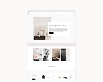 WordPress Theme Website Vorlage für Lifestyle, Mode, Reisen, & Food Blogger | Vivienne | Kadenz