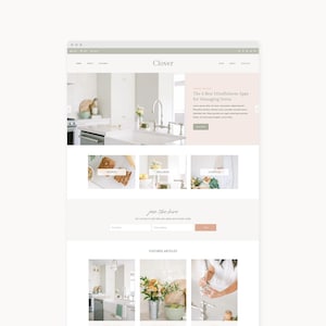 WordPress Theme Website Template for Wellness, Food, and Lifestyle Bloggers | Clover | Kadence