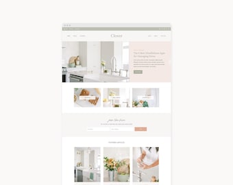 Plantilla de sitio web de WordPress para blogueros de bienestar, gastronomía y estilo de vida / Clover / Kadence