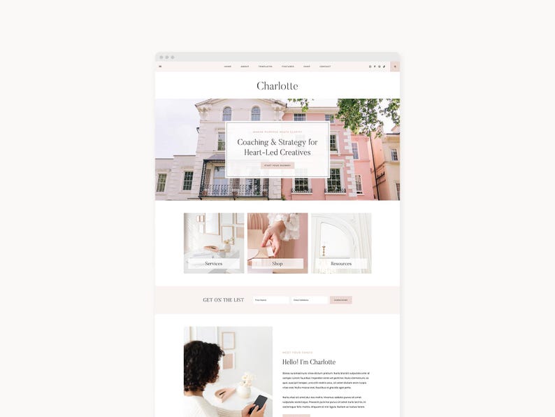 WordPress Theme Website Template for Coaches, Shops, & Service Providers | Charlotte | Kadence image 1