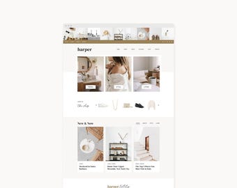 WordPress Theme Website Vorlage für Lifestyle, Mode, Reisen, & Food Blogger | Harper | Kadenz