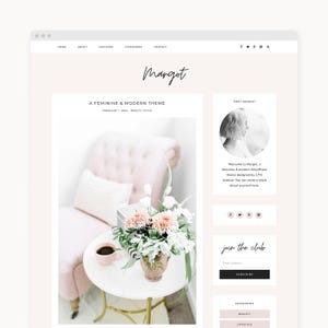 Feminines WordPress Blog Theme: Margot – Genesis Child Theme (Digitaler Download)
