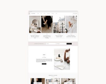 WordPress Theme Website Vorlage für Lifestyle, Mode, Reisen, & Food Blogger | Vivienne | Kadenz