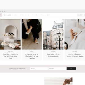 WordPress Theme for Lifestyle, Fashion, Travel, & Food Bloggers Vivienne Kadence image 1