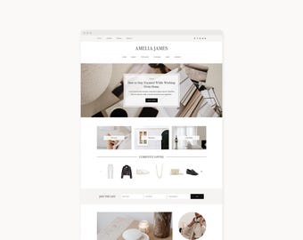 WordPress Theme Website Vorlage für Lifestyle, Mode, Reisen, & Food Blogger | Amelia | Kadenz