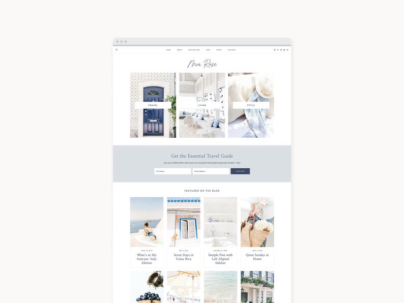WordPress Theme Website Template for Travel, Food, & Lifestyle Bloggers | Mia | Kadence image 2