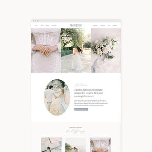 NEW! WordPress Theme Website Template for Photographers, Event Planners, & Entrepreneurs | Florence | Kadence