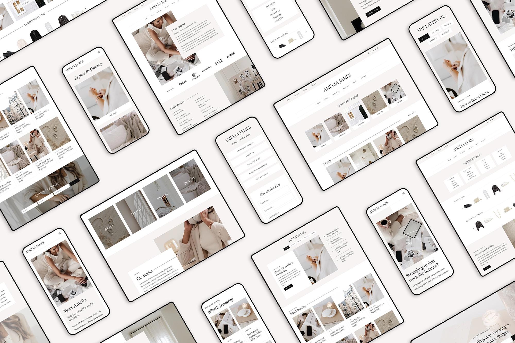 Wordpress Theme Website Template for Lifestyle, Fashion, Travel, & Food ...