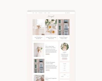 WordPress Theme Website Template for Fashion, Lifestyle, and Beauty Bloggers | Margot | Kadence