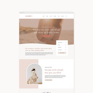 WordPress Theme Website Template for Bloggers, Content Creators, & Business Owners | Audrey | Kadence image 4
