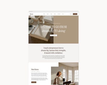 Plantilla de sitio web con tema de WordPress para tiendas, negocios y autocares / Haven / Kadence