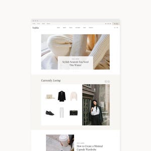 NEU! WordPress Theme Website Template für Blogger, Influencer, & Podcaster | Sophia | Kadenz