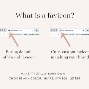 Favicon Custom Site Favicon Matching WordPress Theme Custom Upgrade for 17th Avenue Themes image 2