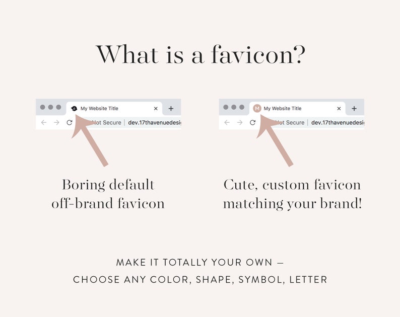 Favicon Custom Site Favicon Matching WordPress Theme Custom Upgrade for 17th Avenue Themes image 2