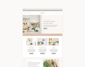 WordPress Theme Website Template for Coaches, Businesses, and Bloggers | Clover | Kadence