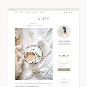 Willow WordPress Blog Theme: Genesis Child Theme (Instant Digital Download)