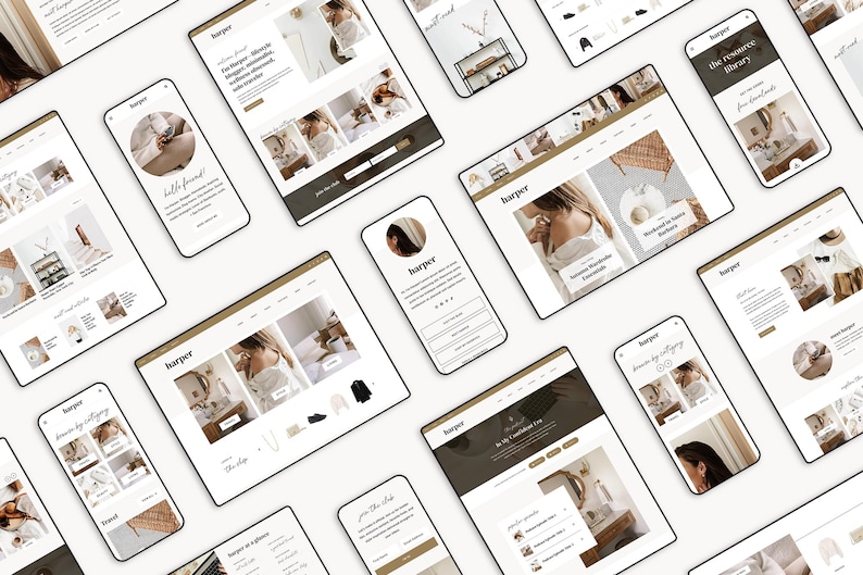 Plantilla de sitio web de WordPress para blogueros de estilo de vida, moda, viajes y gastronomía / Harper / Kadence imagen 4