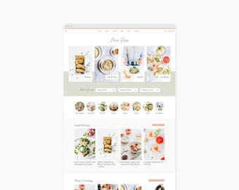 Plantilla de sitio web de WordPress para blogueros de comida, viajes y estilo de vida / Mia / Kadence