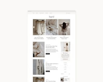 WordPress Theme Website Template for Lifestyle, Travel, and Fashion Bloggers | Ingrid | Kadence