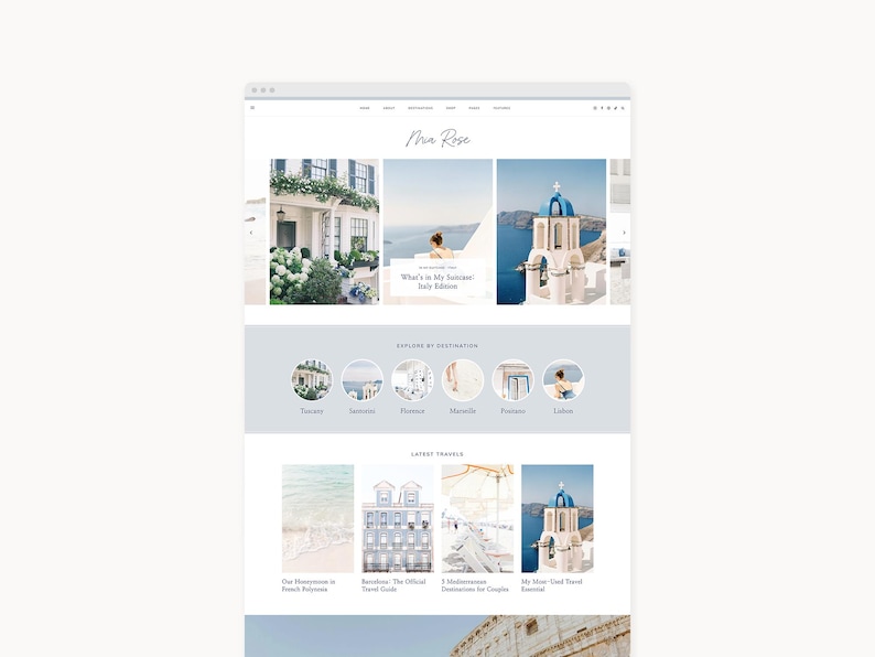 WordPress Theme Website Template for Travel, Food, & Lifestyle Bloggers | Mia | Kadence image 1