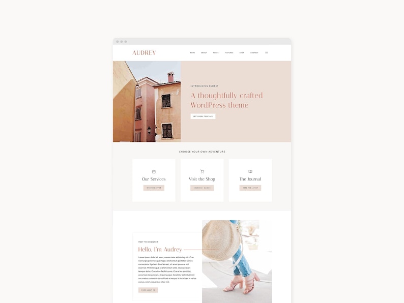 WordPress Theme Website Vorlage für Reisebus, Shops, & Dienstleister | Audrey | Kadenz Bild 1