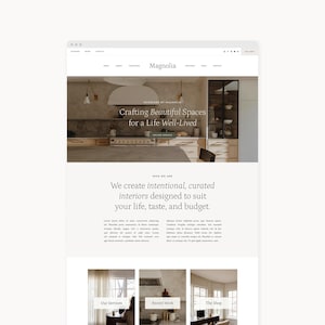 Modèle de site Web à thème WordPress pour designers, entraîneurs et blogueurs | Magnolia | Kadence