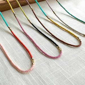 Close shot of necklace detail