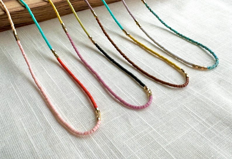 Close shot of necklace detail