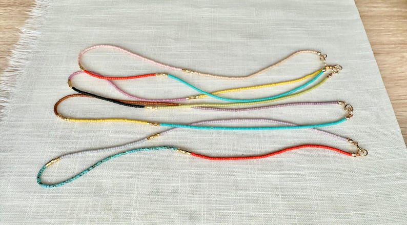 Beautiful detailed shot of necklaces.