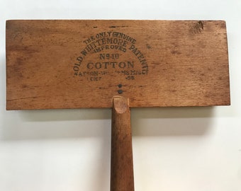 Old Whittmore Cotton Carders, Vintage Whittmore No 10 Combs, Antique Cotton Cards, Antique Hand Carding Paddles, Amos Whittmore Carding Comb