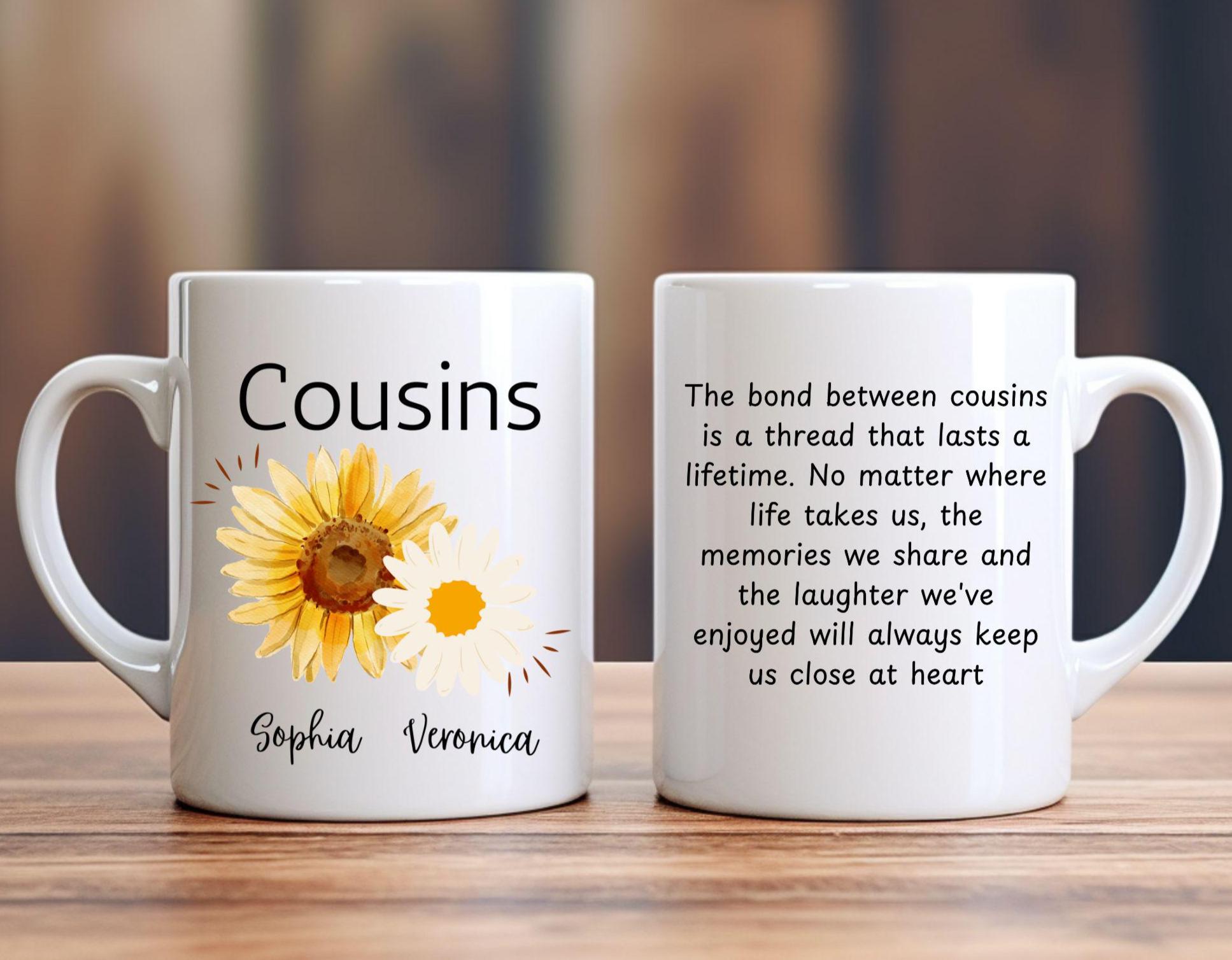 I Love My Cousin Heart Novelty Coffee Mug - Funny Ceramic Mug 11oz, Dishwasher Safe Gift For Cousin - View #7
