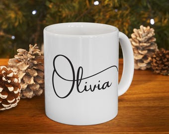 Personalized Mug with Name Minimalist Custom Name Mug Name Mug Personalized Custom Coffee Mug, Personalized Coffee Mug Personalized Name Cup