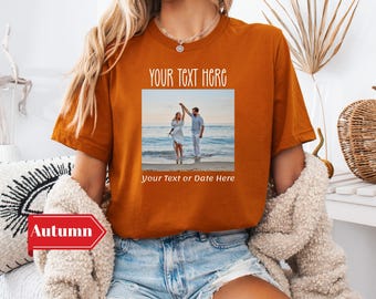T-shirt Picture, T-shirt Photo, Your Photo Shirt, Custom T-shirt Picture Women, Custom T-Shirt Graphic, Your Photo and Any Text, Tee T-shirt
