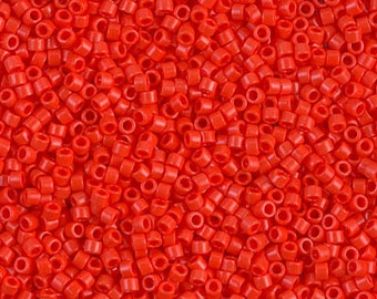 2mm 11-0407 Red Vermillion Opaque 20 Grams Japanese Miyuki 11//0 Seed Beads