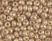 3784R 6 0 Miyuki Gold Baroque Pearl - Irregular Round Seed Beads - Miyuki 6-3953 Gold Baroque Pearl Irregular Round Seed Bead - 7 Grams