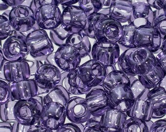 Toho 6/0 Seed Beads - Glass Beads - 6/0 Toho 6-19 Transparent Sugarplum Round Seed Bead, 4146 (16g)