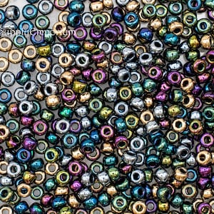 11/0 Miyuki Metallic Rain Seed Bead Mix - Metallic Rain 11/0 Seed Bead Mix - 1018 (10g)