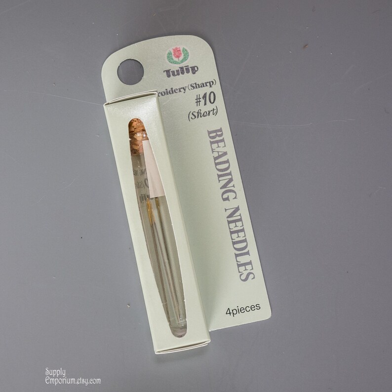 6680 Tulip 10 Sharp short Beading Needles Set of 4 Tulip Etsy