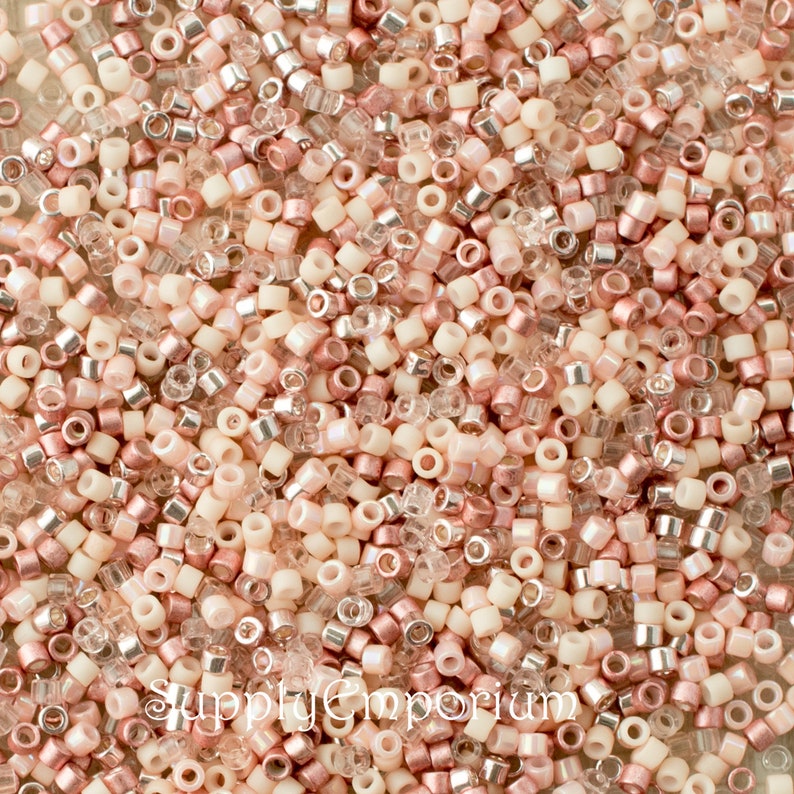 Nude Lips Mix 31 Delica Mix Exclusive 110 Miyuki Delica Seed Bead Mix 31 Nude Lips Mix31 5 Grams