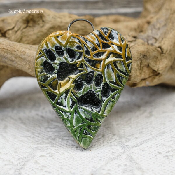 Clay Heart Pendant Etsy