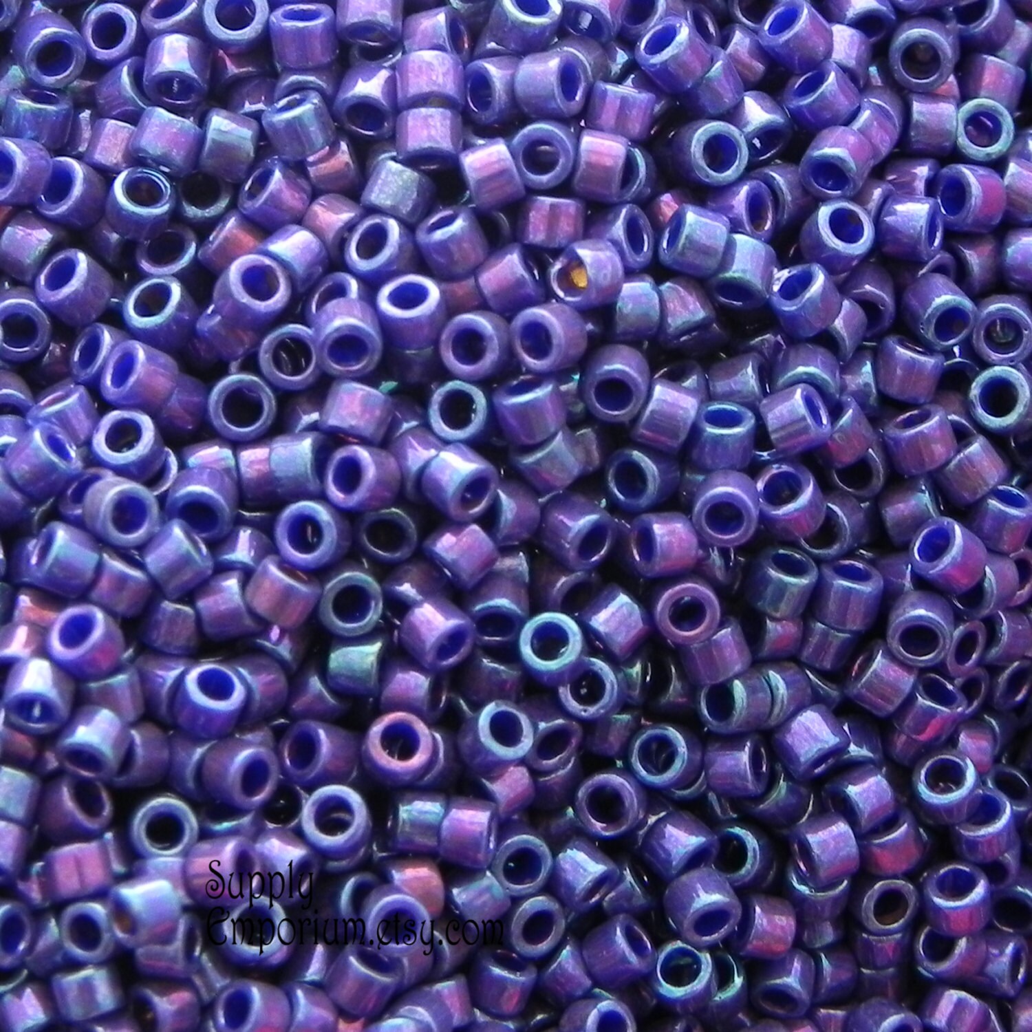 Miyuki Delica Seed Beads, 10/0 Size, Mix Lilac Mixed Light Purples (7.2  Grams)
