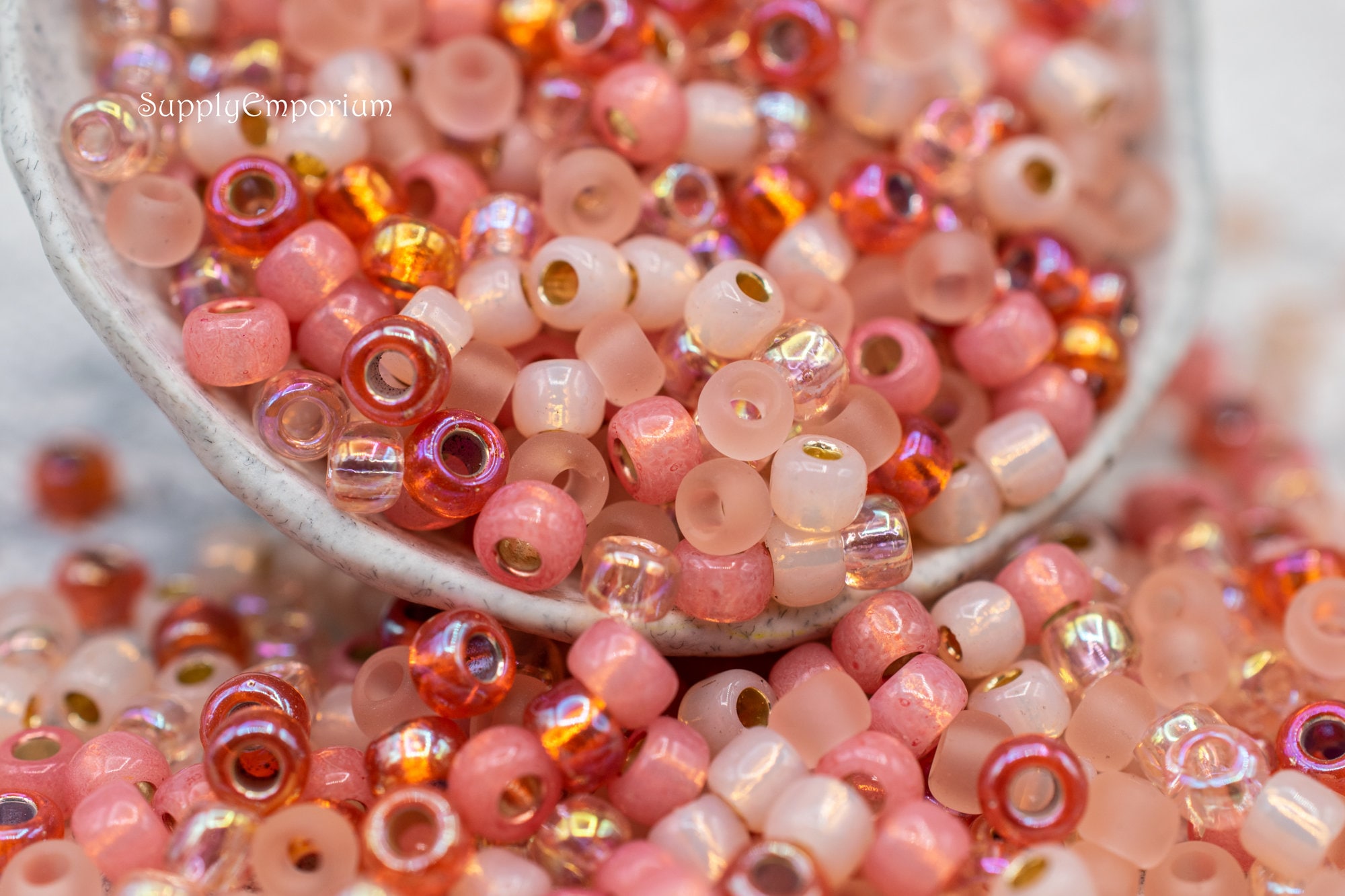 Animal Print Beads Glass Beads Bulk Lot Pink Green Mix Shape Beads Mix 2 LB