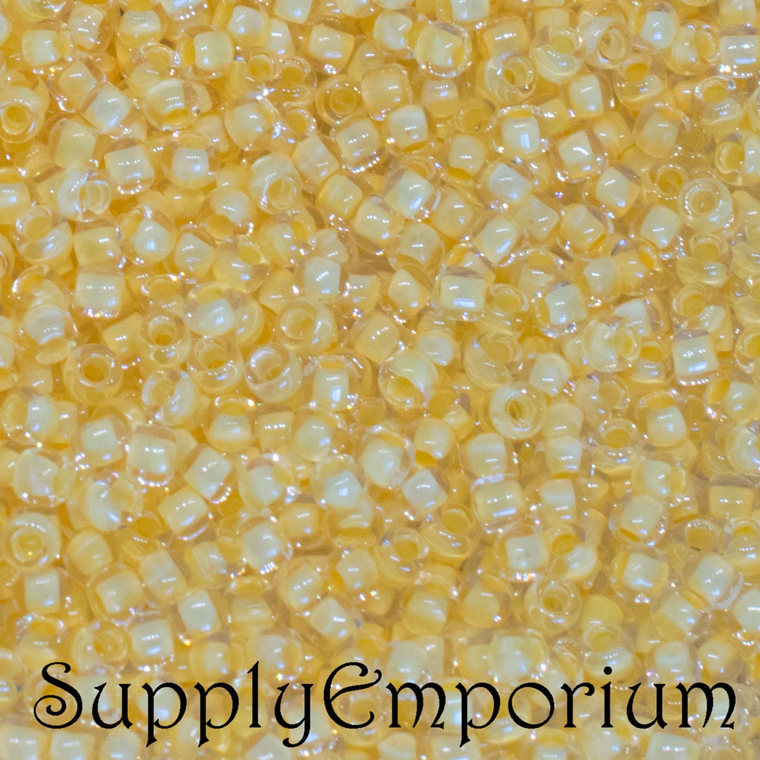 20g 8/0 Marigold / Copper Lined Toho Seed Beads - 20grams - spectacular  colors Toho 745